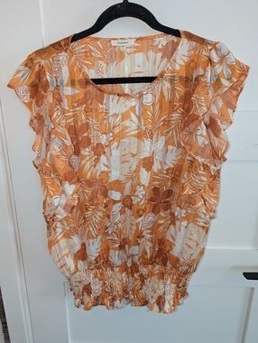 Anthro Pleione Sheer Top
